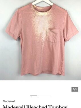 Madewell Bleached Tomboy Pocket Tee
